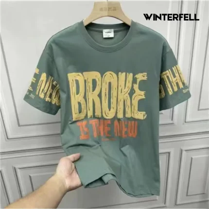 Broke Teal Drop shoulder T shirt