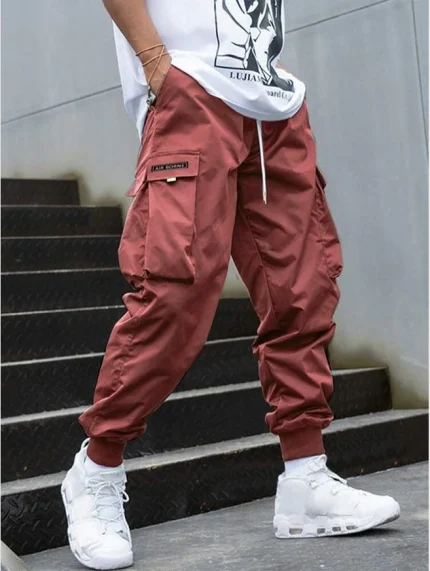 Copper Rose Baggy Cargo Jogger Pant