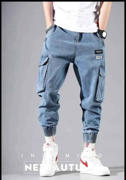 Catalina Blue Baggy Jeans Jogger Pant