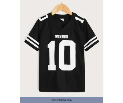 Winner Black Drop shoulder T shirt