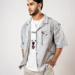 winterfell frosted denim shirt