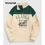 Cream Alaska Drop Shoulder Sweatshirt