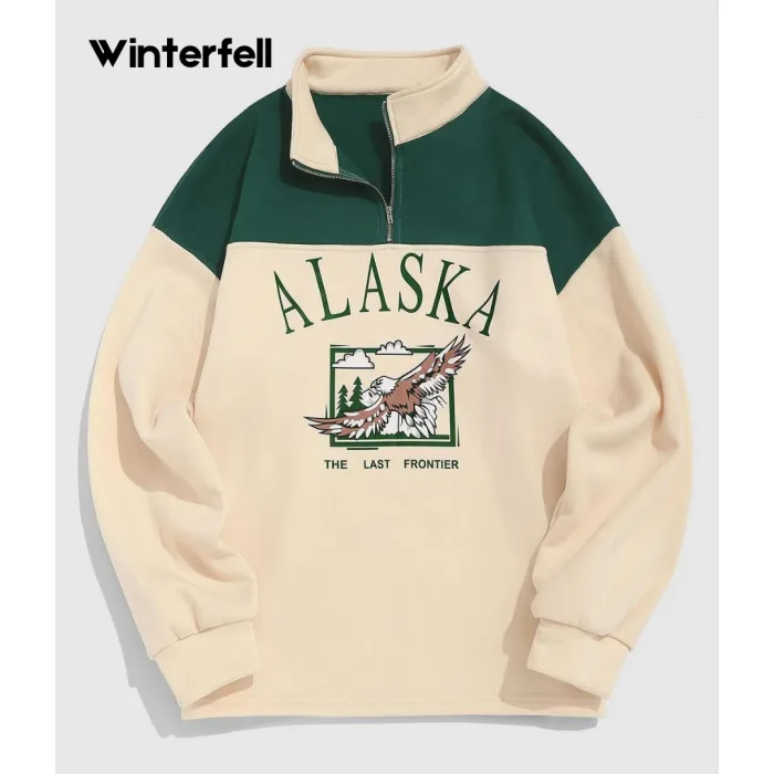 Cream Alaska Drop Shoulder Sweatshirt