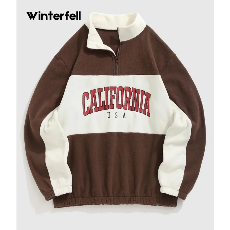 Brown California Drop Shoulder Sweatshirt