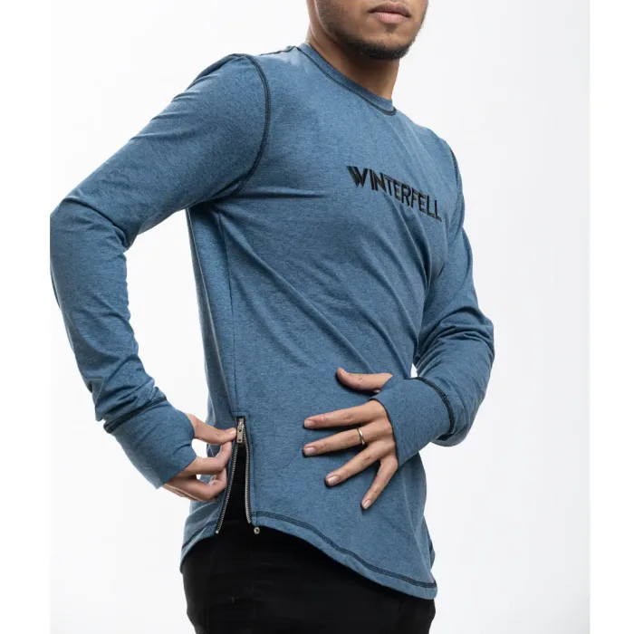 Full sleeve Sweat T-shirt -Marine Blue