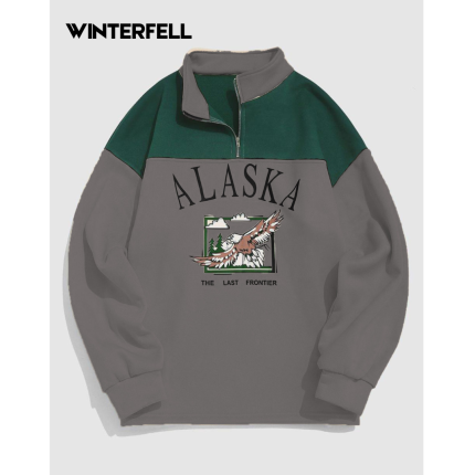 Charcoal Alaska Drop Shoulder Sweatshirt