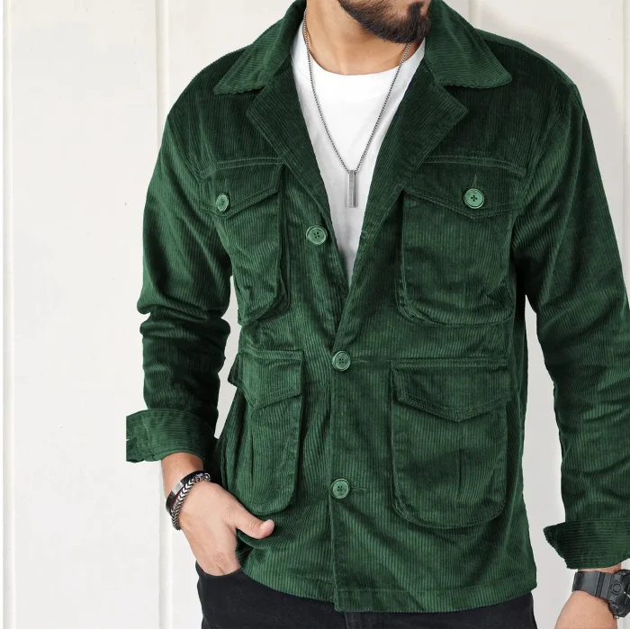 Green Corduroy 4 Pocket Jacket