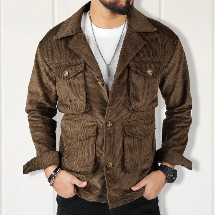 Olive Corduroy 4 Pocket Jacket