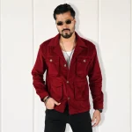 Maroon Corduroy 4 Pocket Jacket