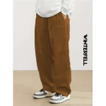 almond color corduroy baggy pant