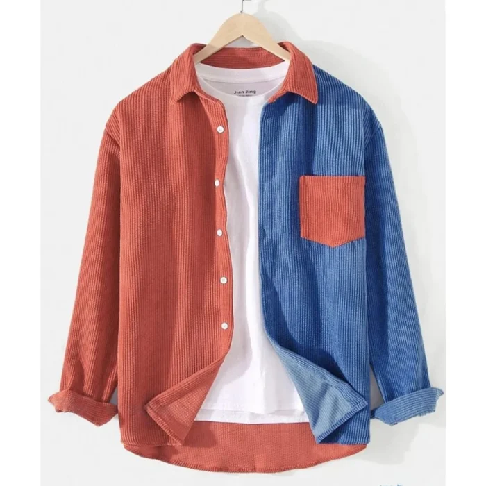 Cord Contrast Full sleeve shirt
