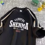 Clubful Black Drop Shoulder T shirt winterfell