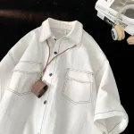 Twill off white Drop Shoulder Shirt winterfell