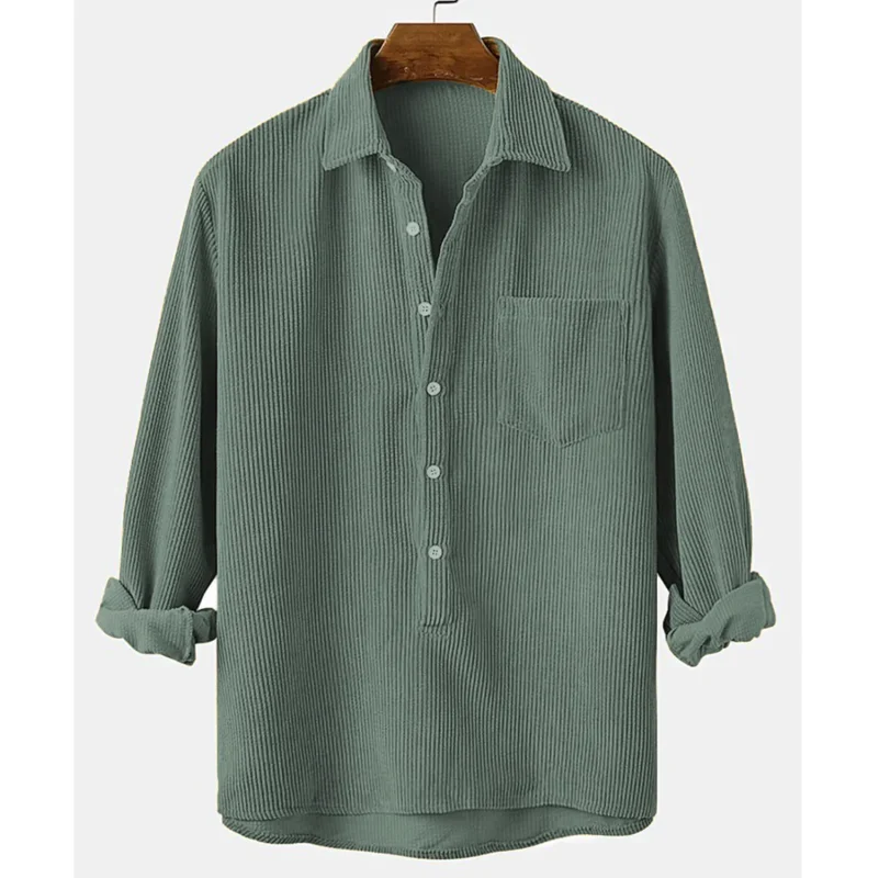 winterfell cord greyish green shirt