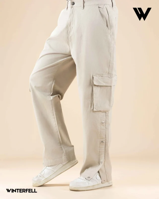 winterfell beige baggy pant