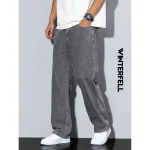 winterfell dark light wash baggy jeans