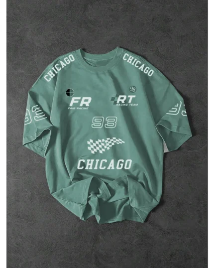 Chicago Racing Tee - Grey