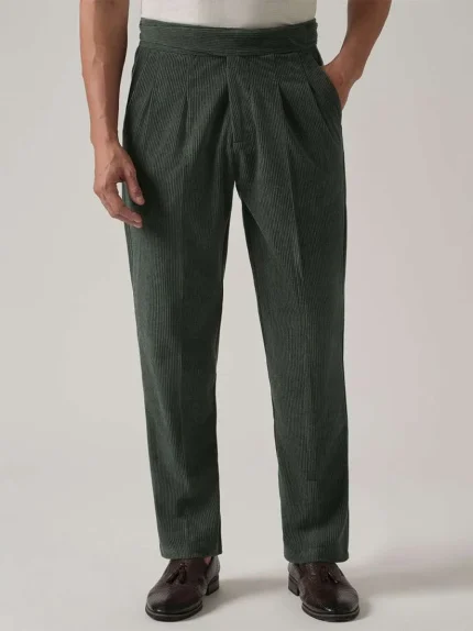 winterfell green gurkha Corduroy pant