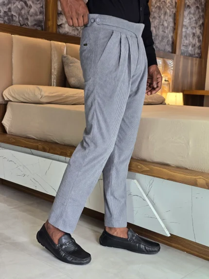 winterfell light grey gurkha pant