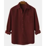 winterfell cord half button shirt