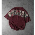 winterfell maroon drop shoulder t shirt