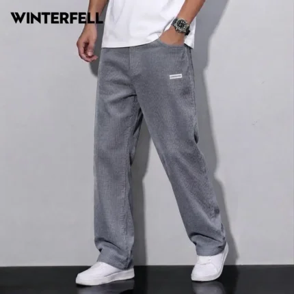 winterfell corduroy dark grey pant 2