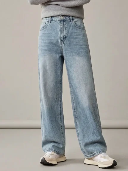 winterfell retro straight fit baggy jeans