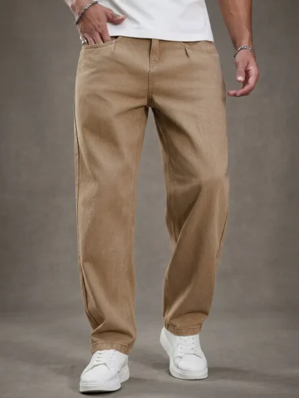 winterfell sandal color straight fit baggy jeans