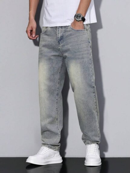 winterfell stone wash straight fit jeans